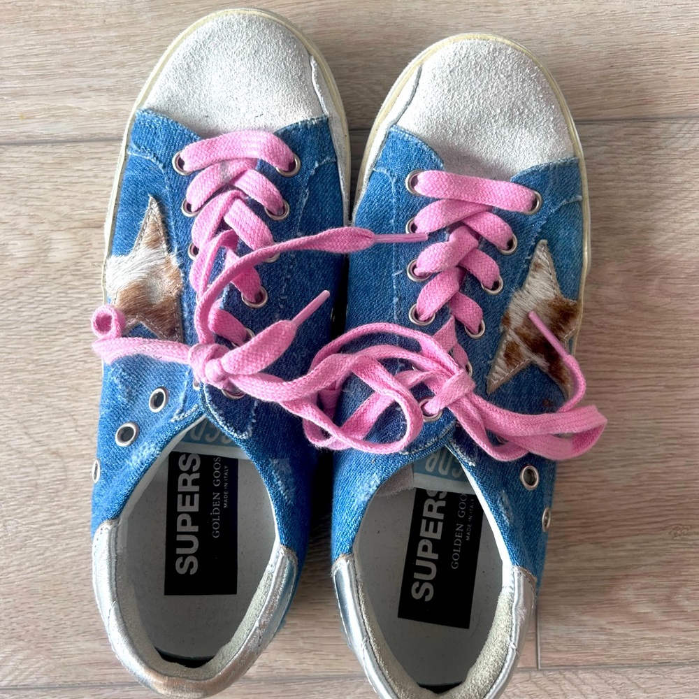 Golden Goose Denim Sneakers